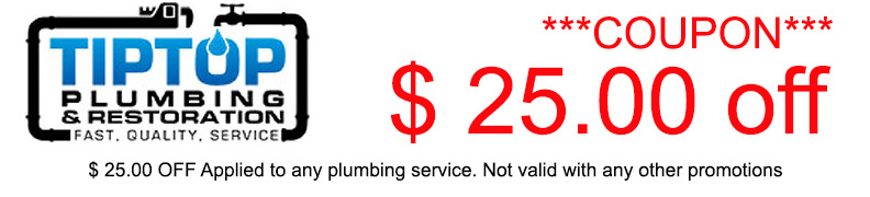 Tip Top Plumbing Online $25 Off Coupon