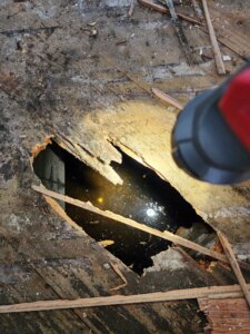 Flooded House Crawl Space