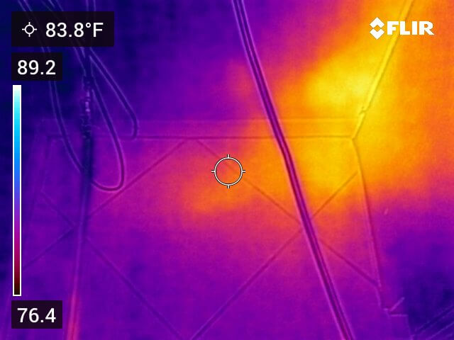 Infrared Camera Image, Leaking Pipe