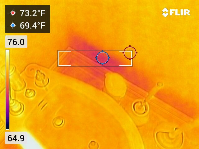 Infrared Camera Image, Leak in Wall