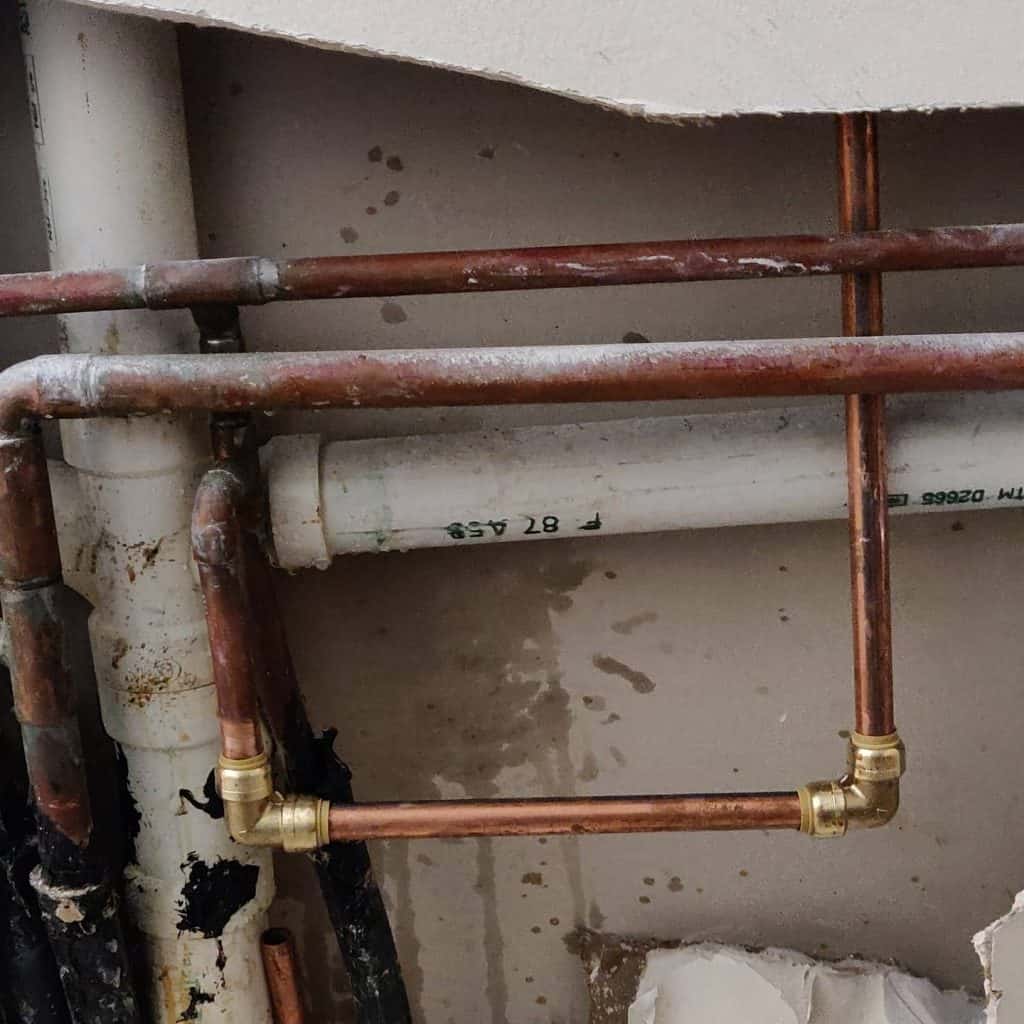 Copper Pipe Re-route