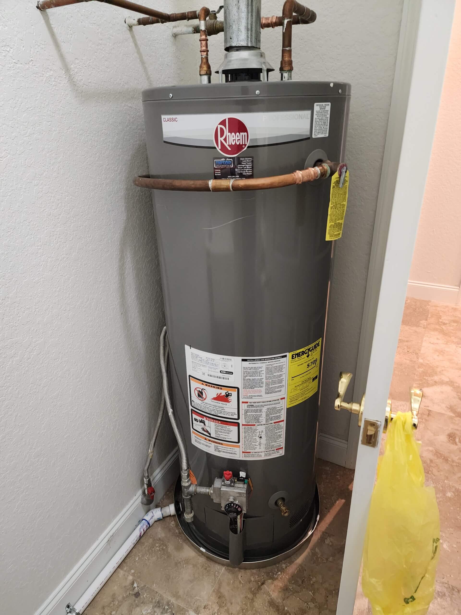 Gas Water Heater:Boiler Install:Replace