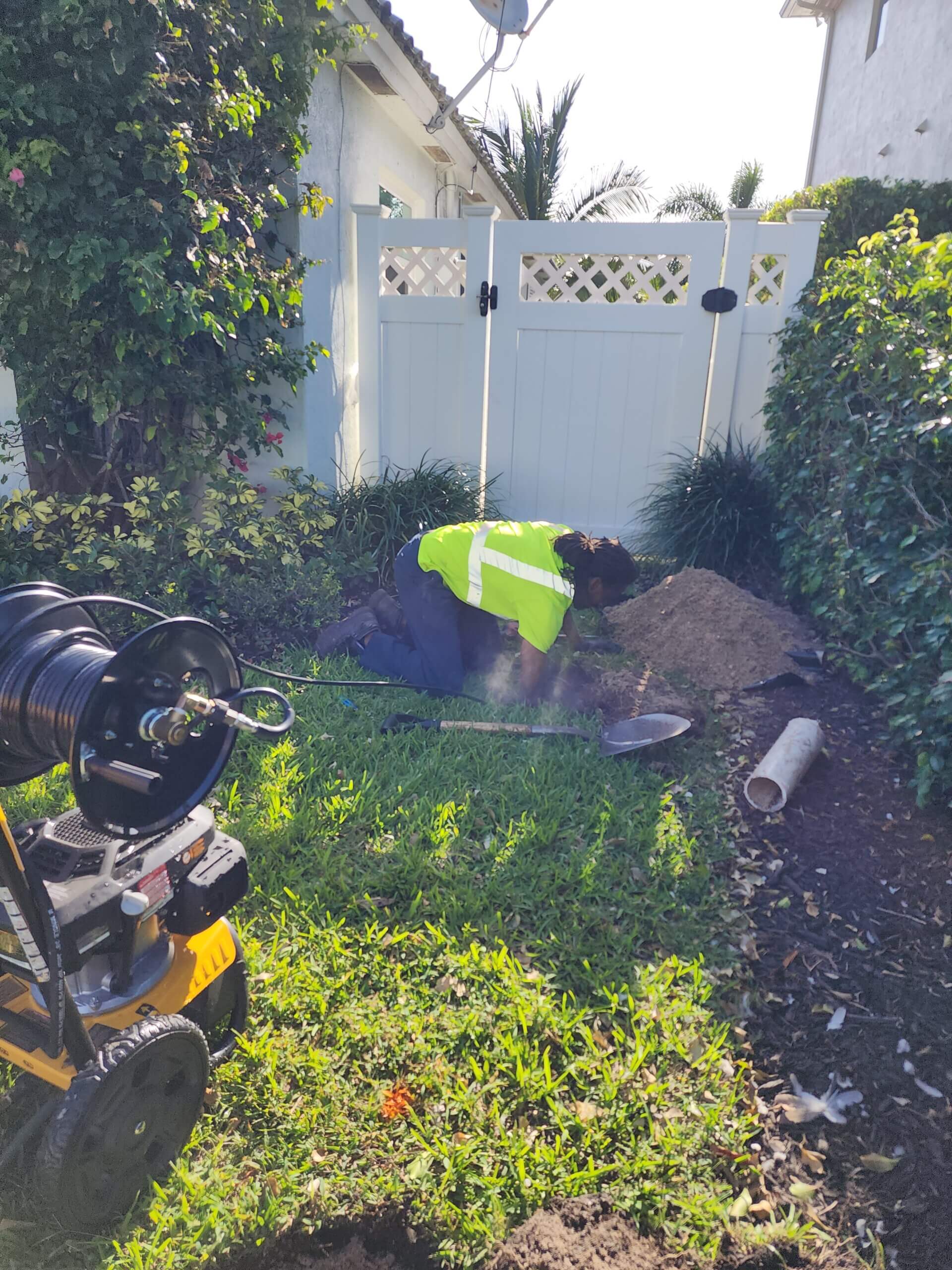 Hydro Jetting of Sewer Main Line