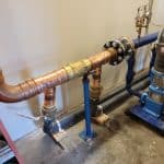 Manifold Install in 4″ Copper Pipe