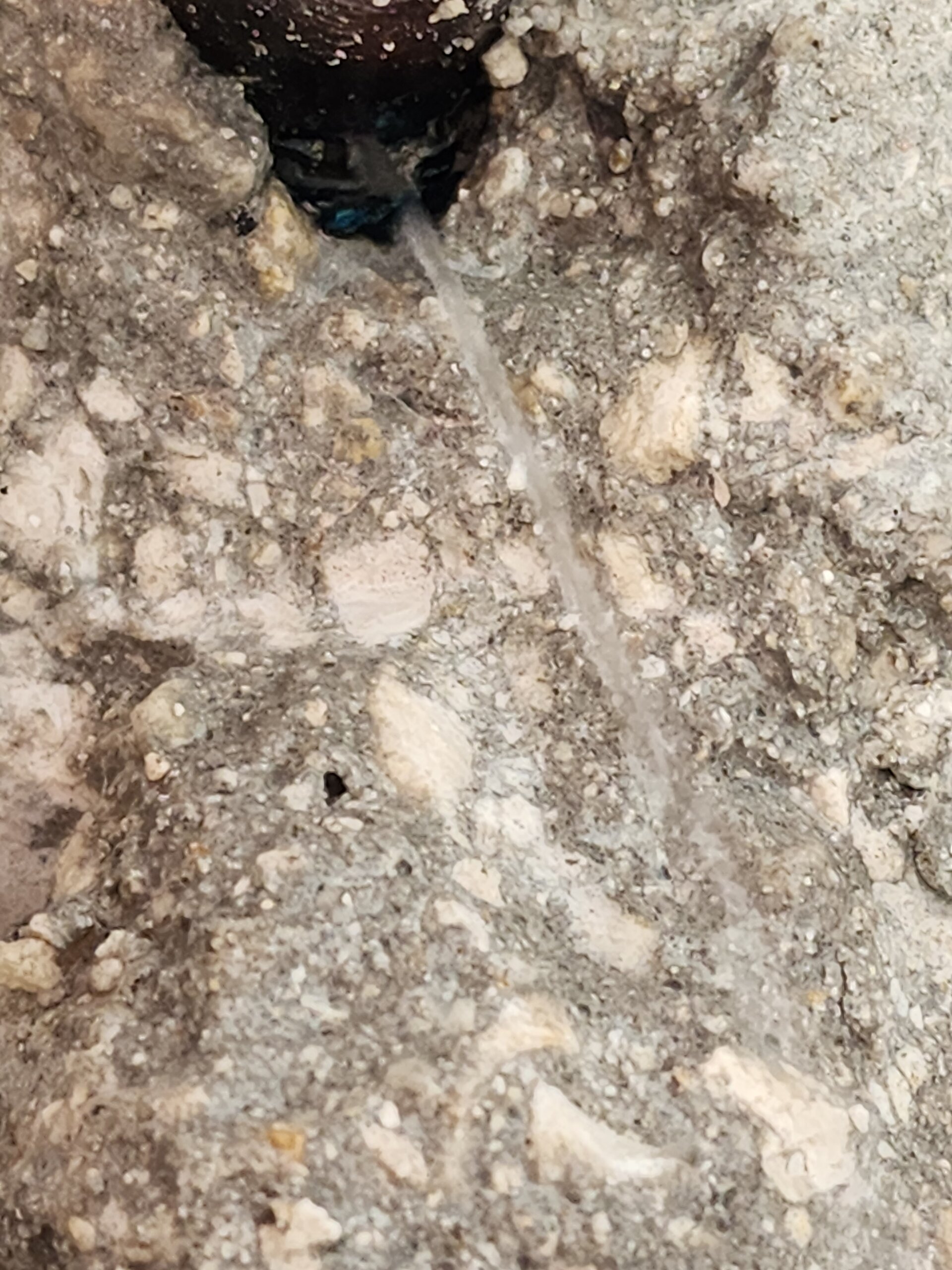 Pinhole Leak in Copper Pipe Inside Concrete Wall