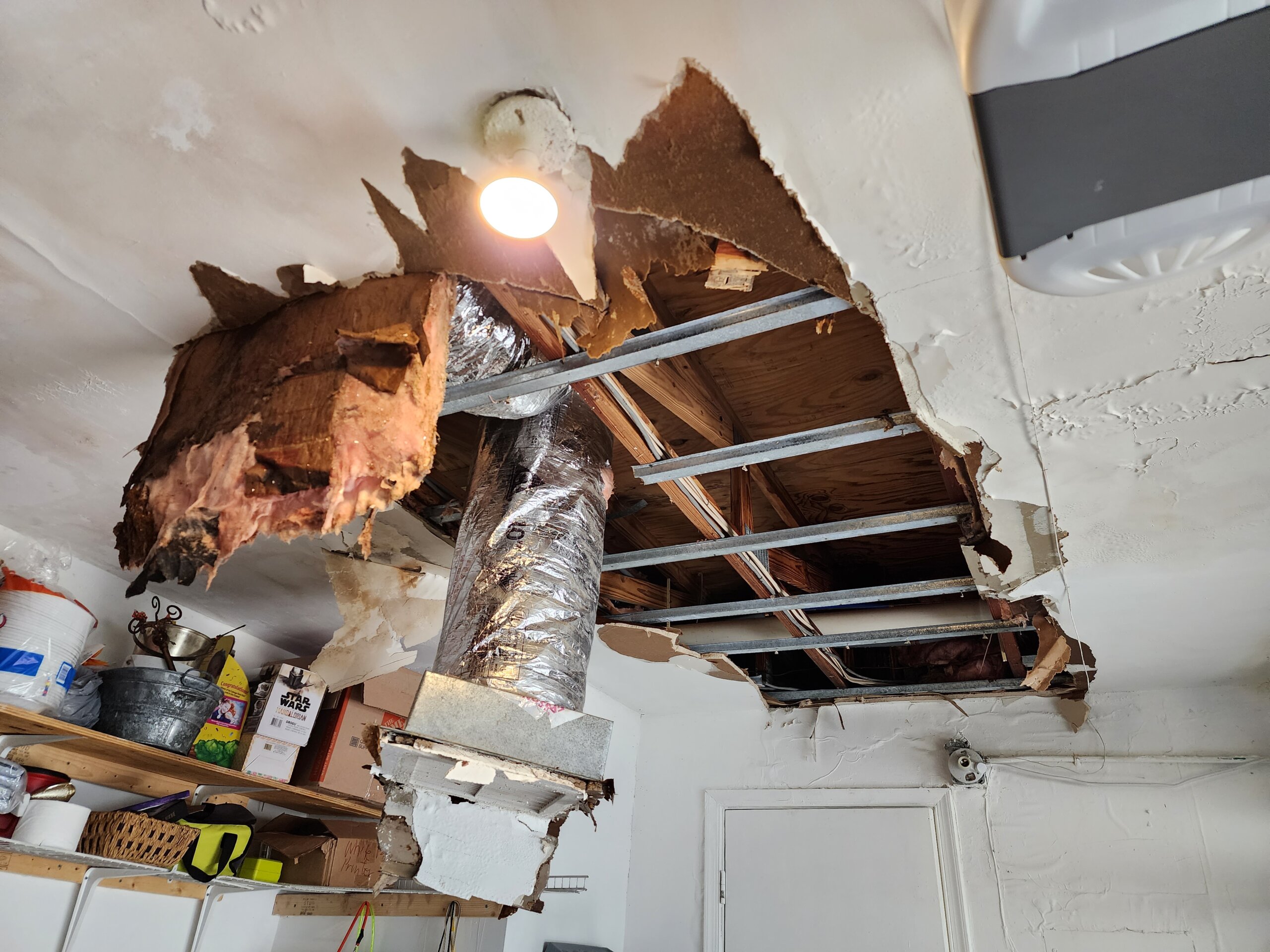 Roof Damaged After Polybutylene Pipe Leak