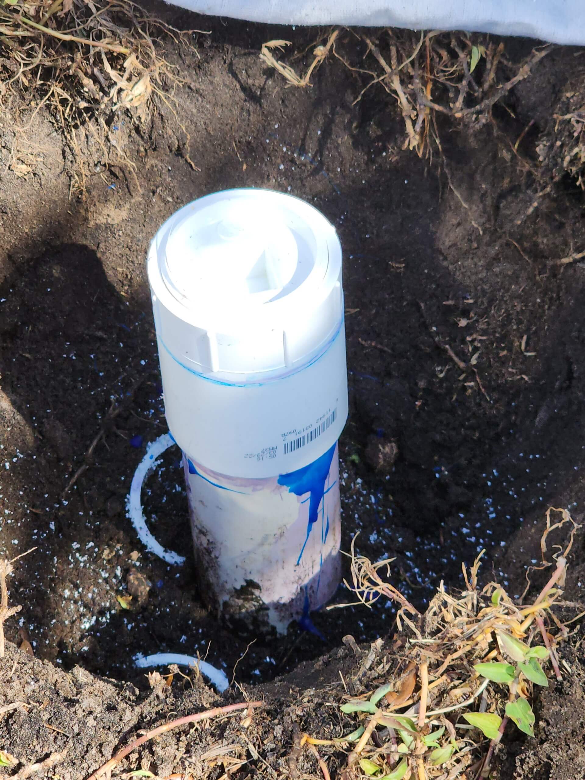 SCH40 PVC Clean Out Install