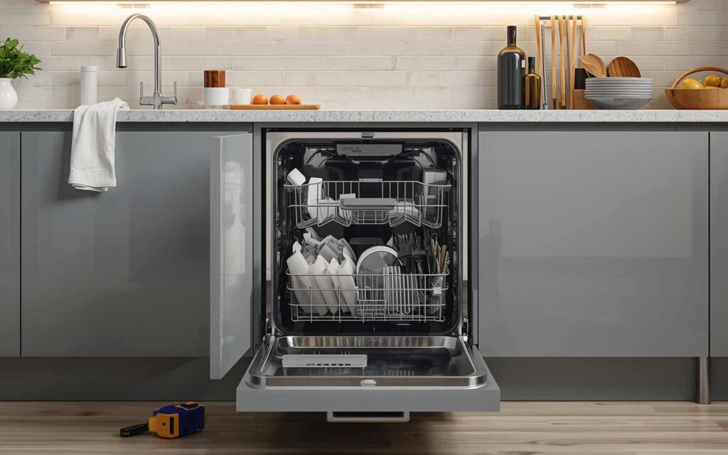 Professional dishwasher installation service provided by Tip Top Plumbing in Weston, FL.