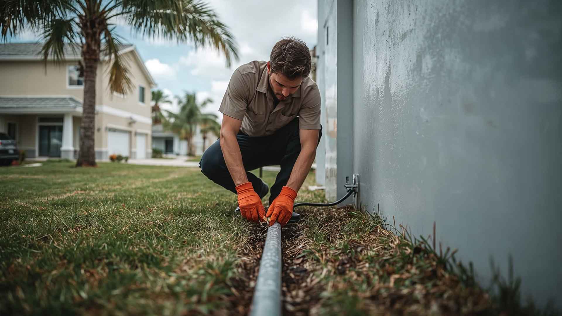 Tip Top Plumbing & Restoration provides expert leak detection and sewer line repair services in Broward County, FL. Image shows advanced plumbing tools such as a wrench, inspection camera, and hydro jetting equipment, set up neatly near an open cabinet beneath a sink, ready to quickly resolve plumbing emergencies like leaks or sewer issues. Ideal for homeowners and property managers requiring efficient plumbing solutions.