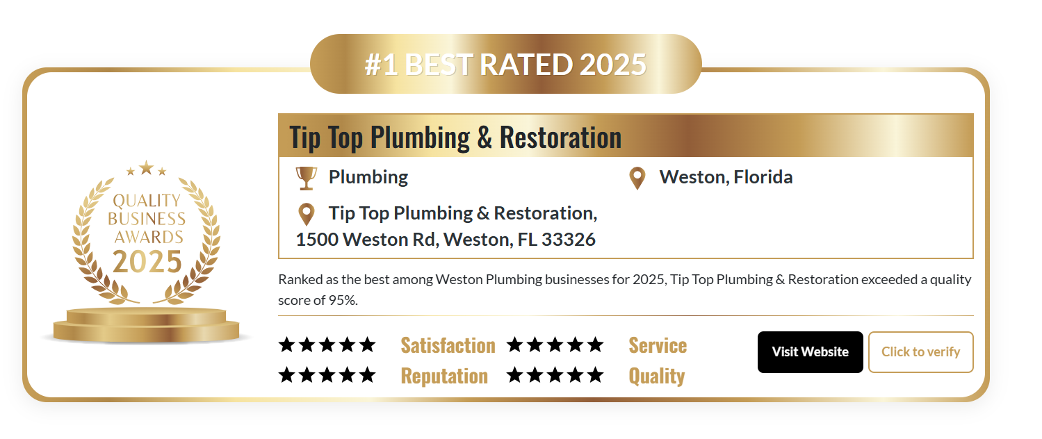 Best Weston Plumber Award 2025