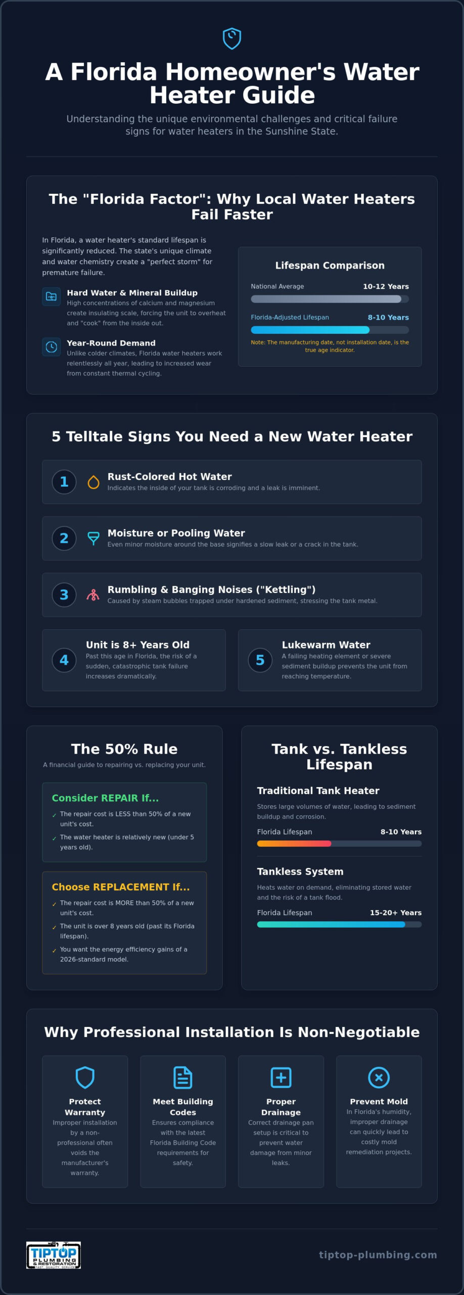7 Critical Signs You Need a New Water Heater in Florida (2026 Guide)