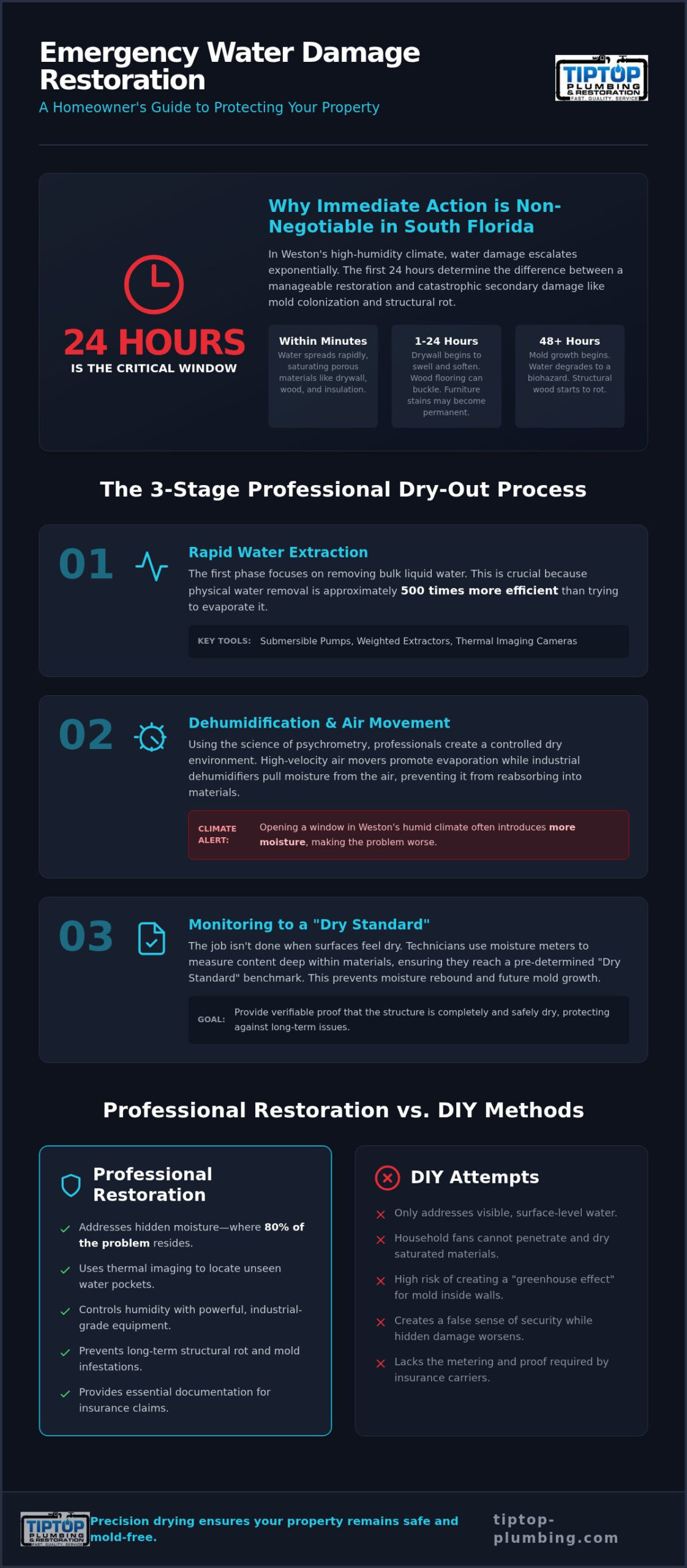 Emergency Water Damage Restoration in Weston, FL: The Professional Dry-Out Guide