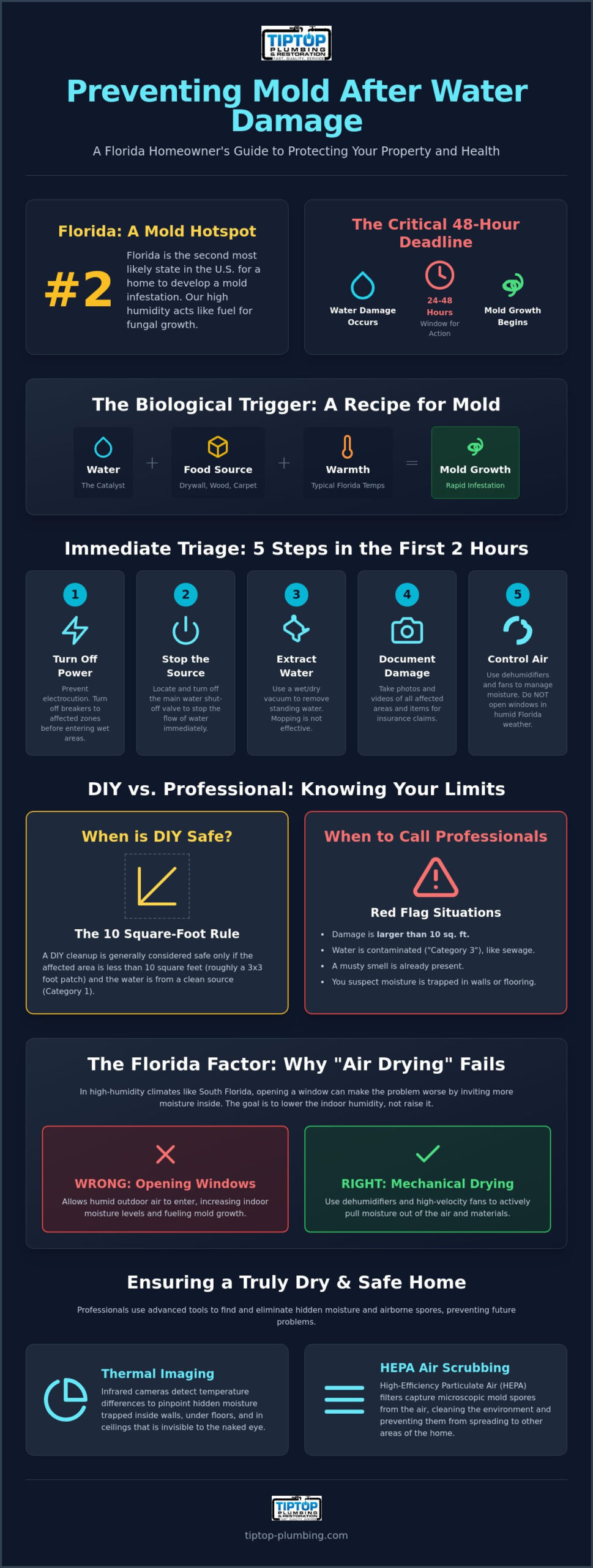 How to Prevent Mold After Water Damage: A Complete Florida Homeowner’s Guide