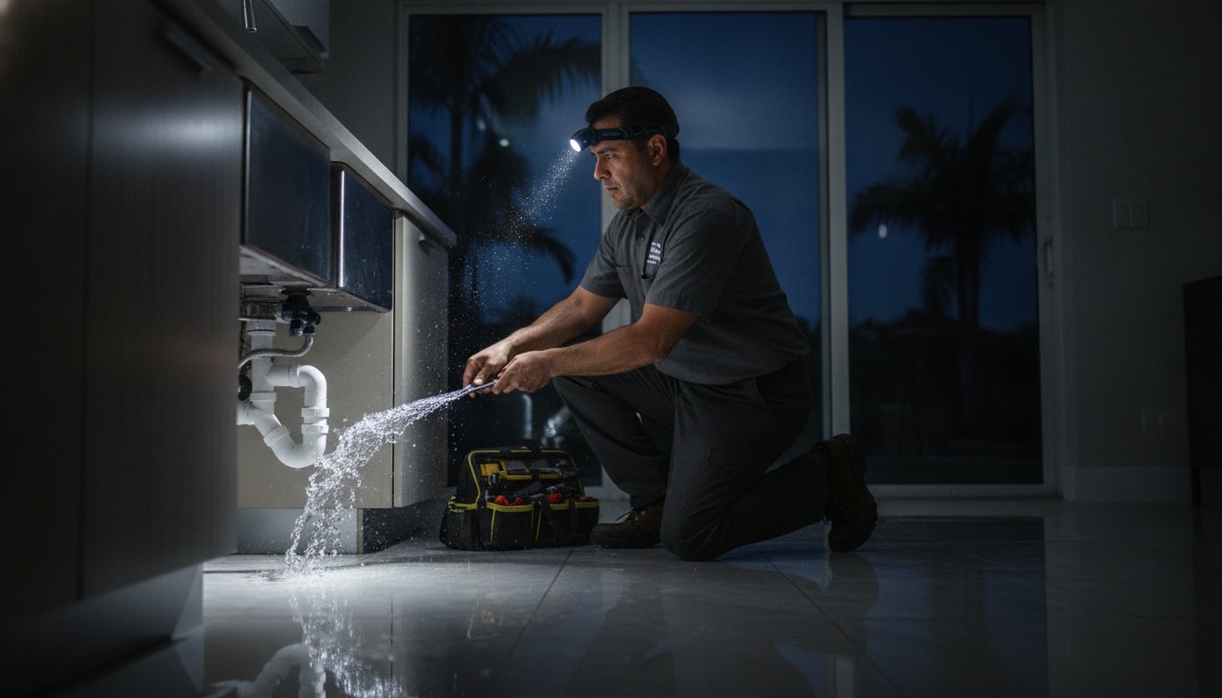 24 Hour Plumber in Plantation FL: Emergency Repairs & Water Restoration