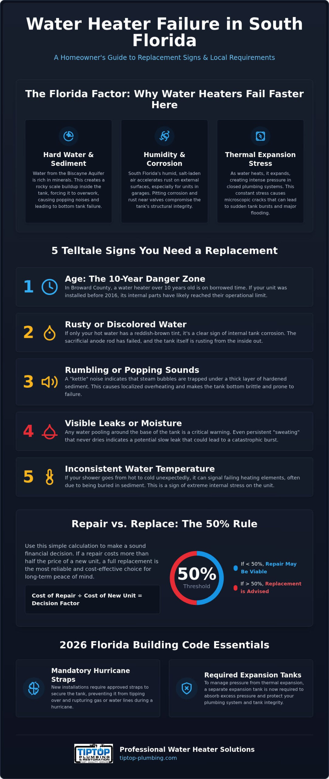 Signs You Need Water Heater Replacement in Florida: The 2026 Homeowner’s Guide