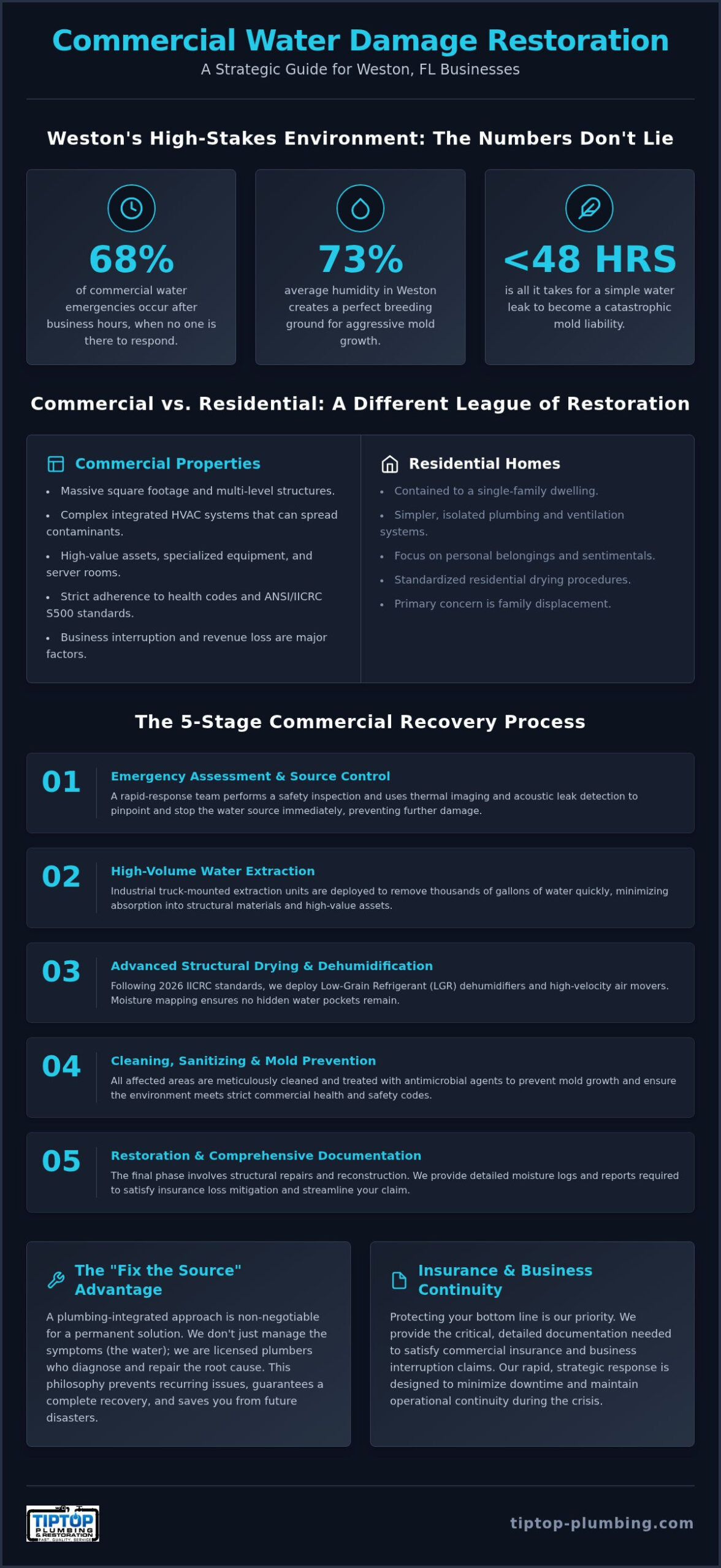 Commercial Water Damage Restoration in Weston, FL: Professional Recovery & Mitigation