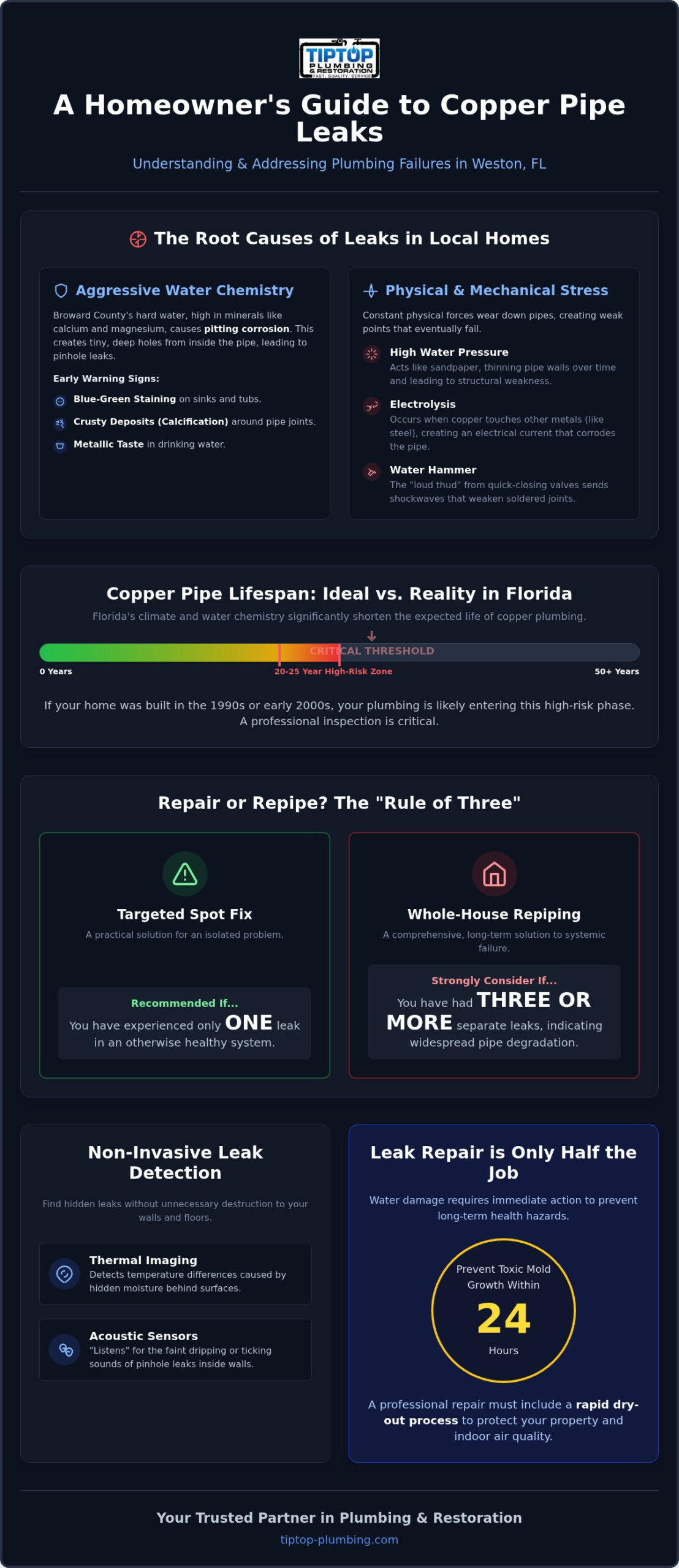 Copper Pipe Leak Repair in Weston, FL: Professional Fixes & Restoration