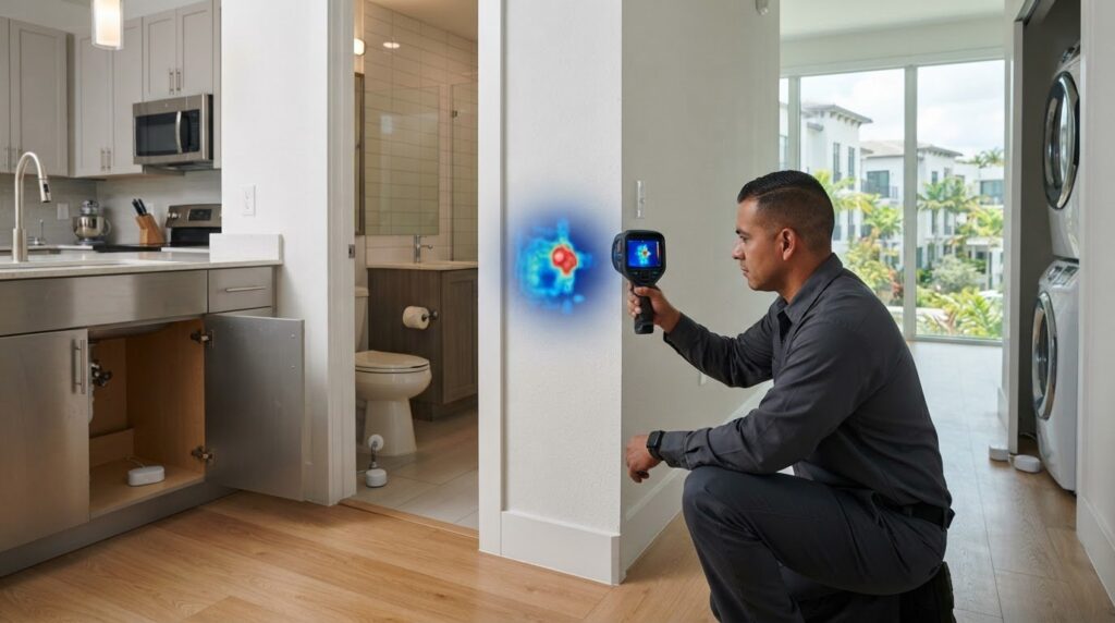 Apartment Building Leak Detection in Weston