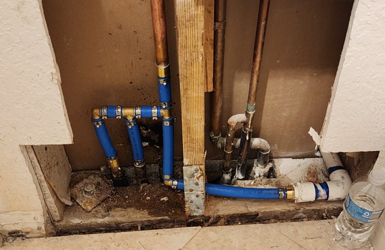 Leak Repair with PEX Pipe