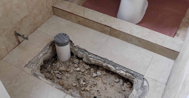 Bathroom Sewer Line Replacement